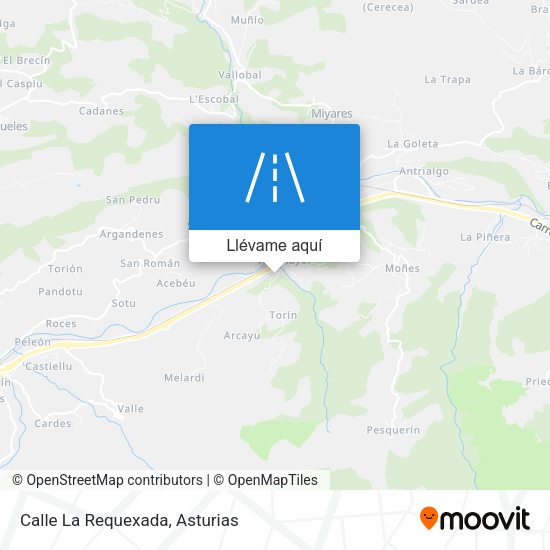 Mapa Calle La Requexada