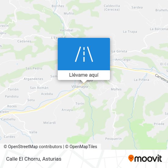 Mapa Calle El Chorru