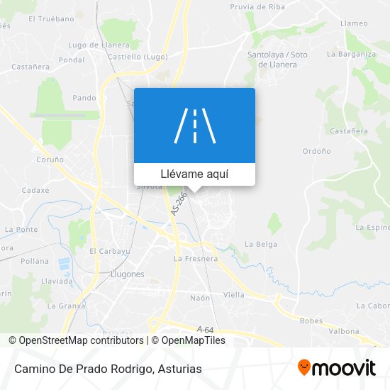 Mapa Camino De Prado Rodrigo