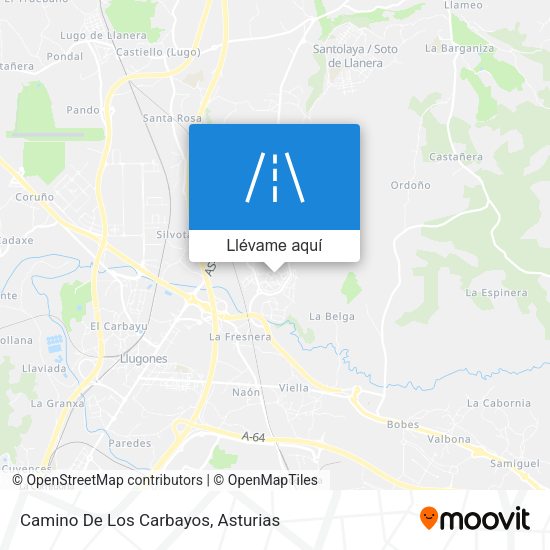 Mapa Camino De Los Carbayos