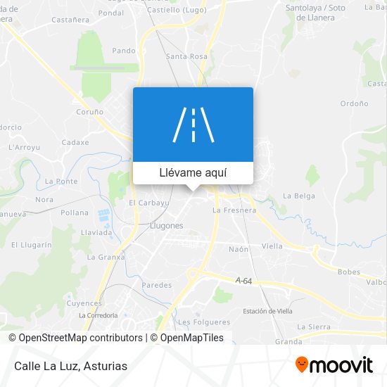 Mapa Calle La Luz