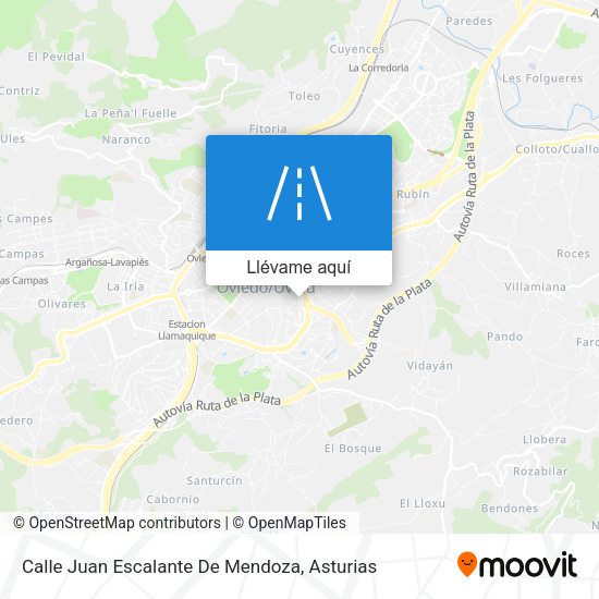 Mapa Calle Juan Escalante De Mendoza