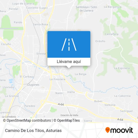 Mapa Camino De Los Tilos