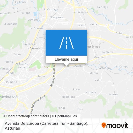 Mapa Avenida De Europa (Carretera Irún - Santiago)