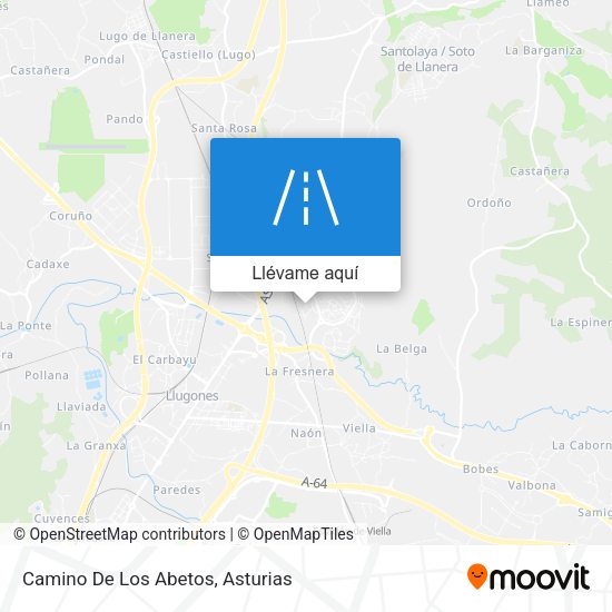 Mapa Camino De Los Abetos