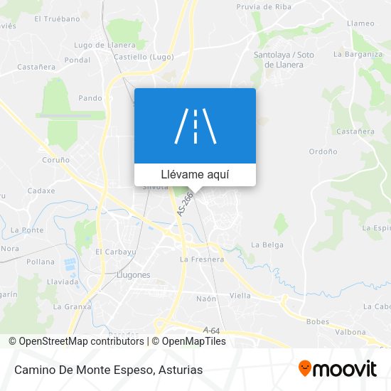 Mapa Camino De Monte Espeso