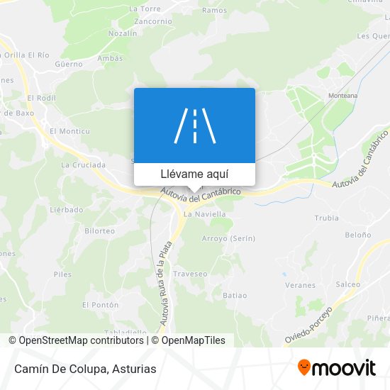 Mapa Camín De Colupa