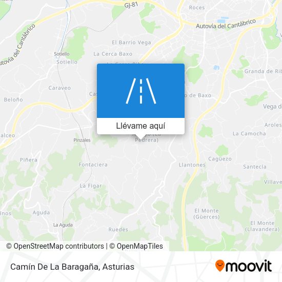 Mapa Camín De La Baragaña