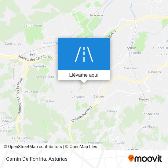 Mapa Camín De Fonfría