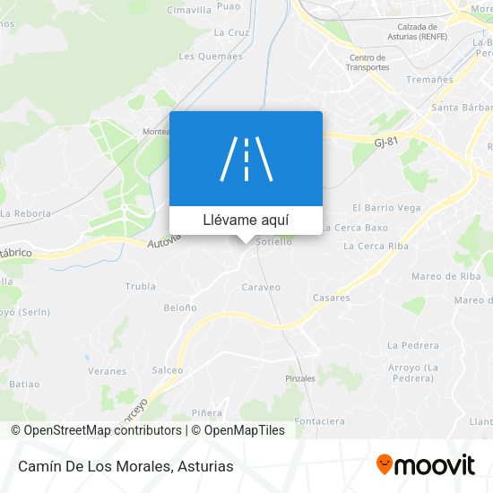 Mapa Camín De Los Morales