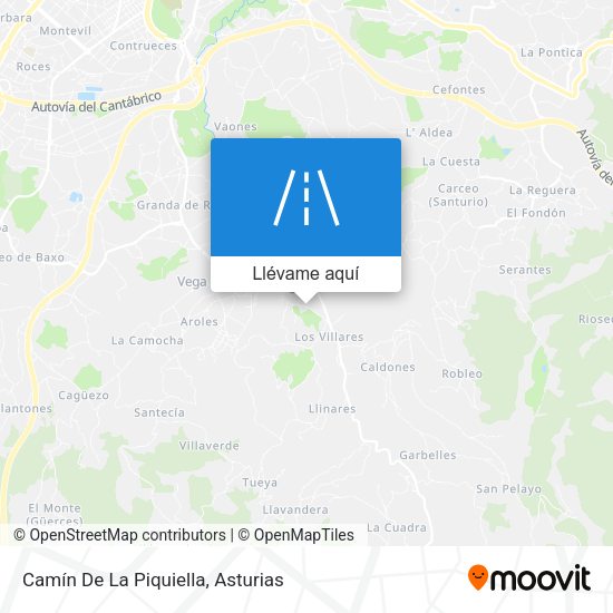 Mapa Camín De La Piquiella