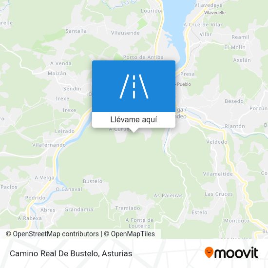 Mapa Camino Real De Bustelo