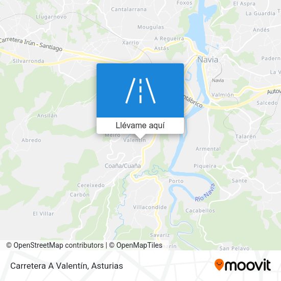 Mapa Carretera A Valentín