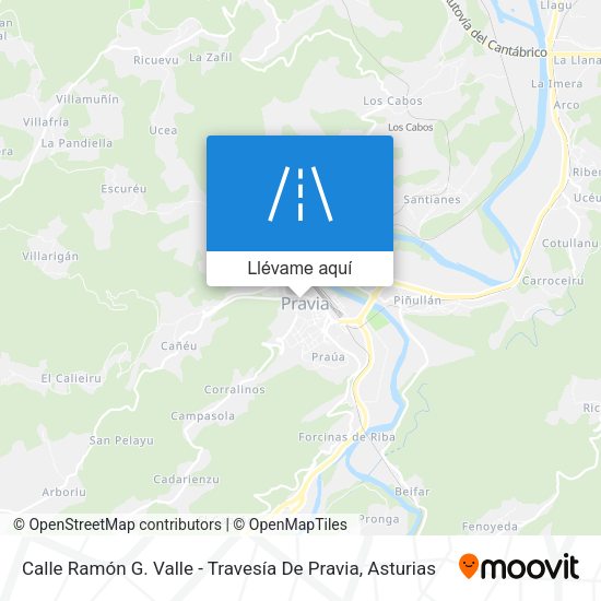 Mapa Calle Ramón G. Valle - Travesía De Pravia