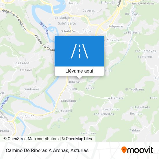 Mapa Camino De Riberas A Arenas