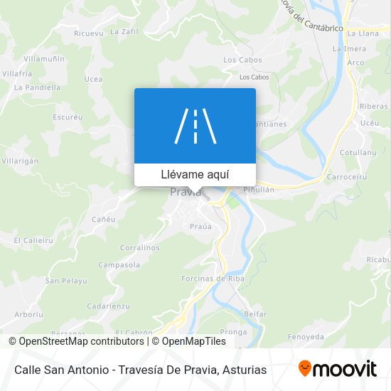 Mapa Calle San Antonio - Travesía De Pravia