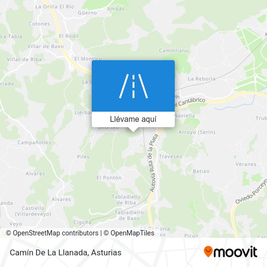 Mapa Camín De La Llanada