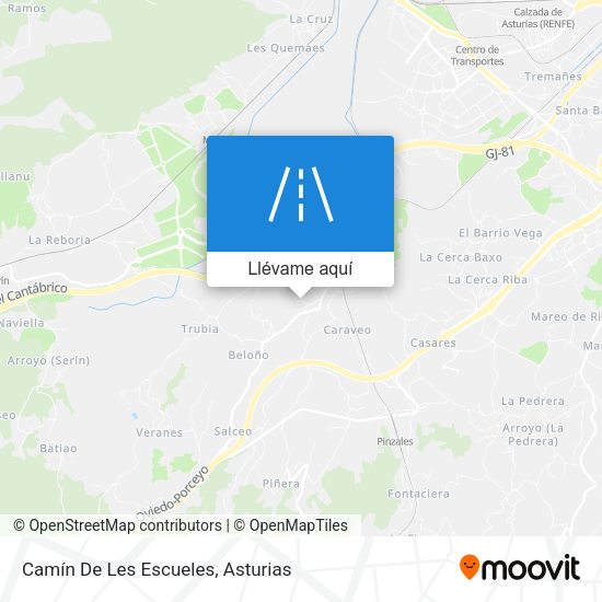 Mapa Camín De Les Escueles