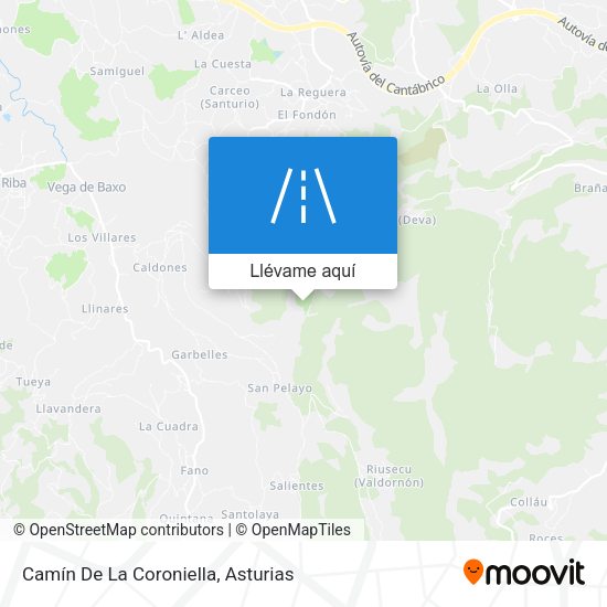 Mapa Camín De La Coroniella