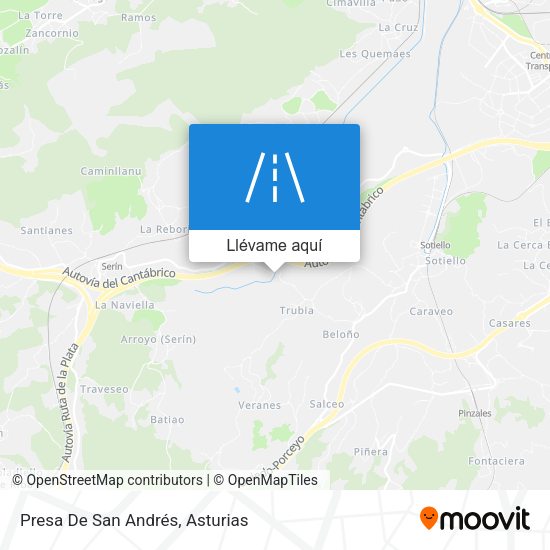 Mapa Presa De San Andrés