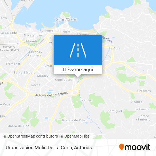 Mapa Urbanización Molín De La Coría