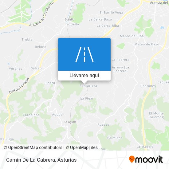 Mapa Camín De La Cabrera