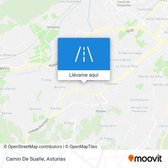Mapa Camín De Suañe