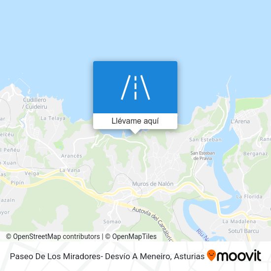 Mapa Paseo De Los Miradores- Desvío A Meneiro
