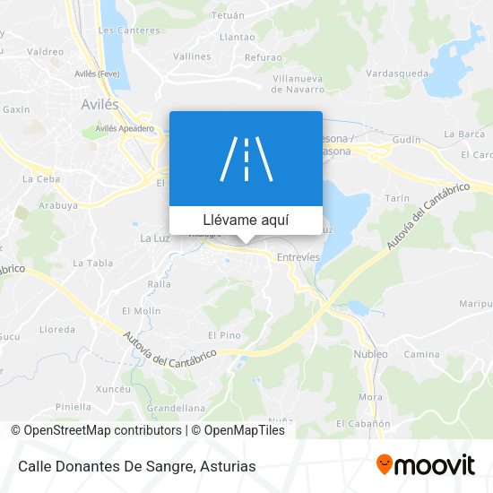 Mapa Calle Donantes De Sangre
