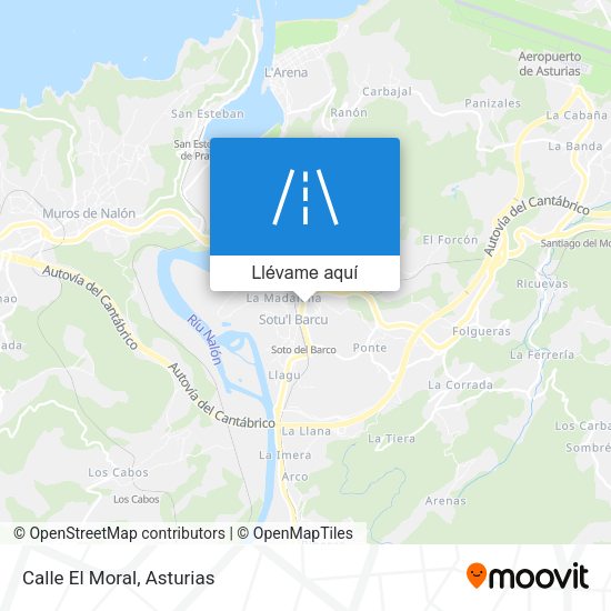 Mapa Calle El Moral