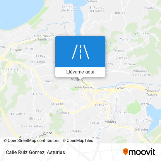 Mapa Calle Ruiz Gómez