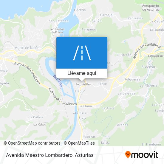Mapa Avenida Maestro Lombardero