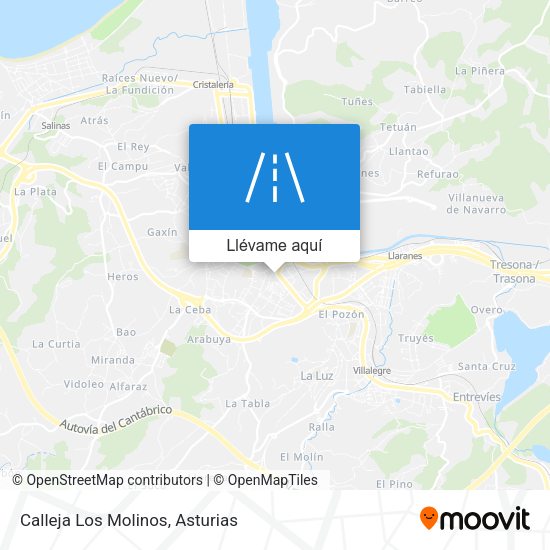 Mapa Calleja Los Molinos