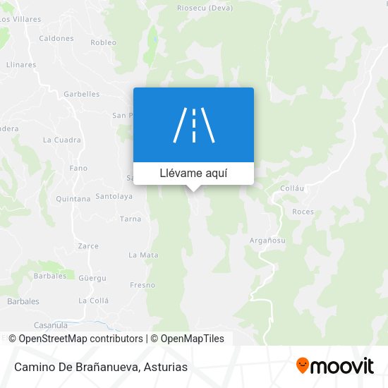 Mapa Camino De Brañanueva