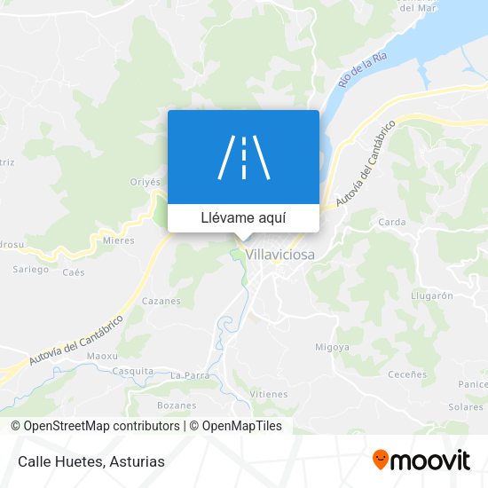 Mapa Calle Huetes