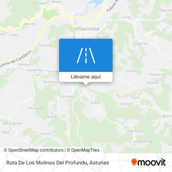 Mapa Ruta De Los Molinos Del Profundu