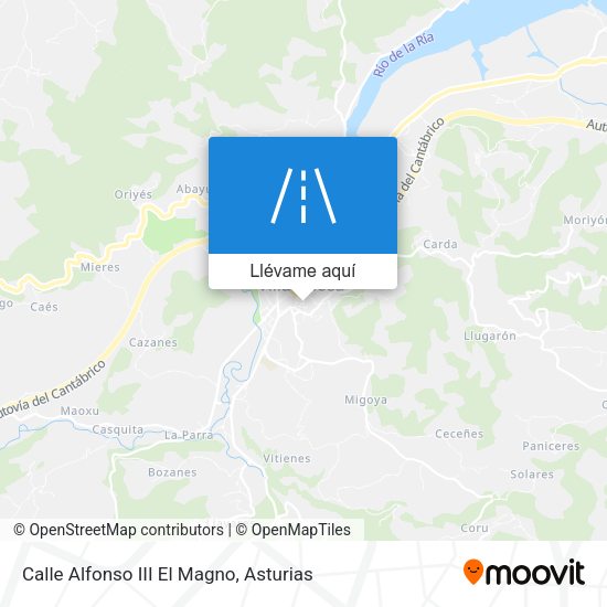Mapa Calle Alfonso III El Magno