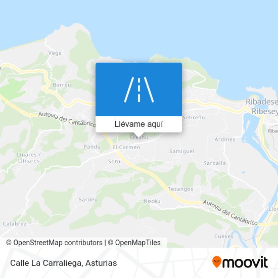 Mapa Calle La Carraliega