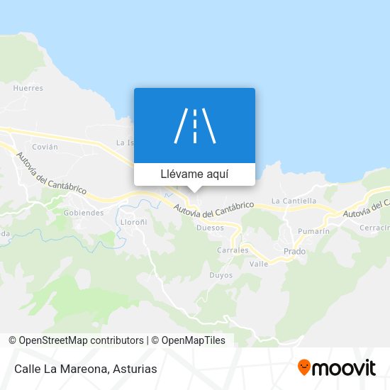 Mapa Calle La Mareona