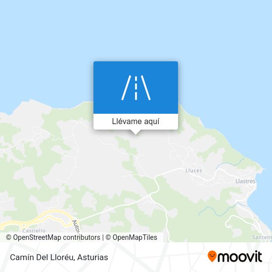 Mapa Camín Del Lloréu