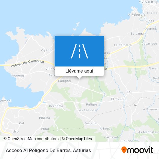 Mapa Acceso Al Polígono De Barres