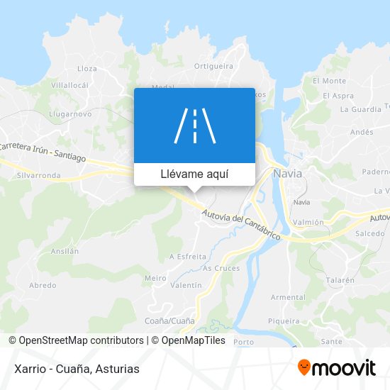 Mapa Xarrio - Cuaña