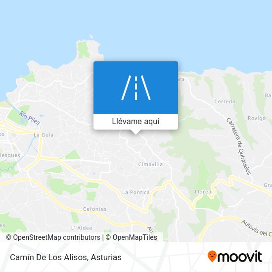 Mapa Camín De Los Alisos
