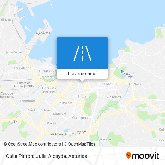 Mapa Calle Pintora Julia Alcayde