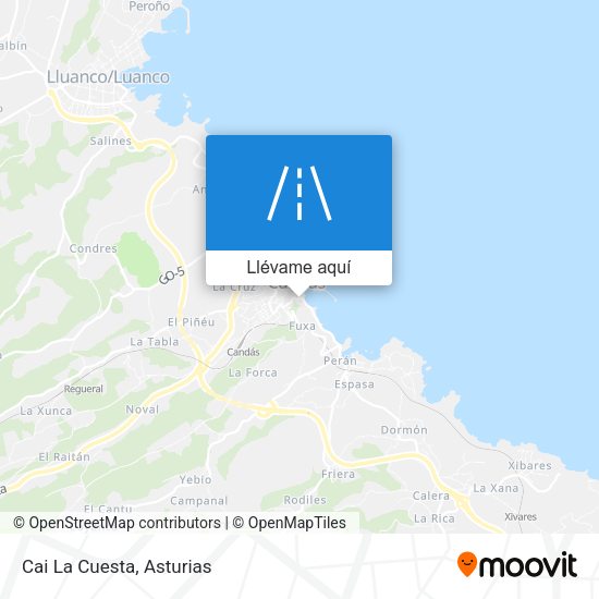 Mapa Cai La Cuesta