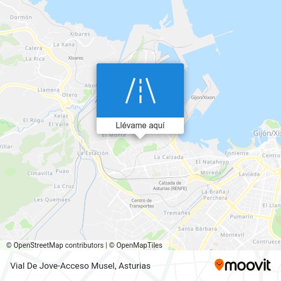 Mapa Vial De Jove-Acceso Musel