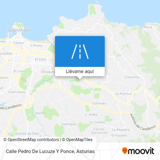 Mapa Calle Pedro De Lucuze Y Ponce
