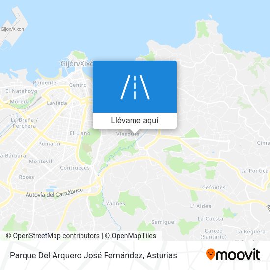 Mapa Parque Del Arquero José Fernández