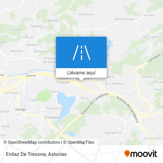 Mapa Enllaz De Tresona