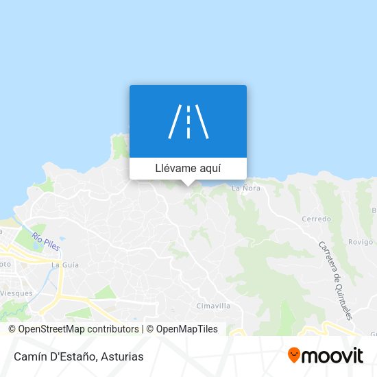 Mapa Camín D'Estaño